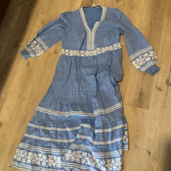 Boden Dress chambray size 16-18 woman’s - Picture 4 of 5